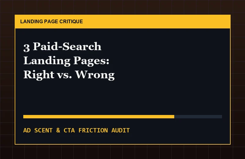 What Are These 3 Landing Pages Doing Right and Wrong?